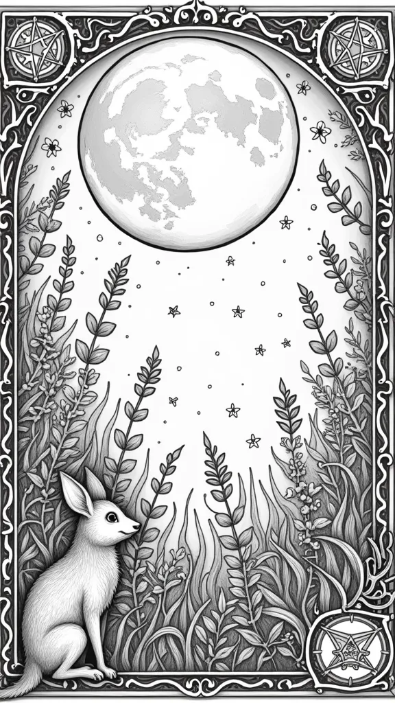 wiccan coloring pages